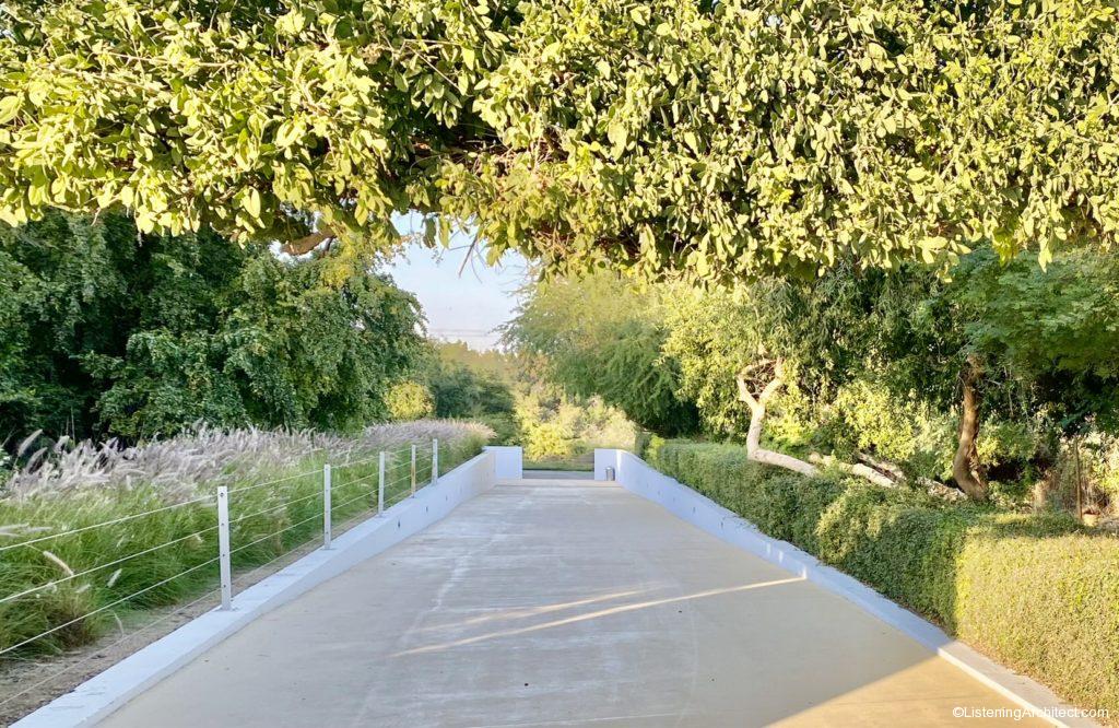 Approach from Parking Lot